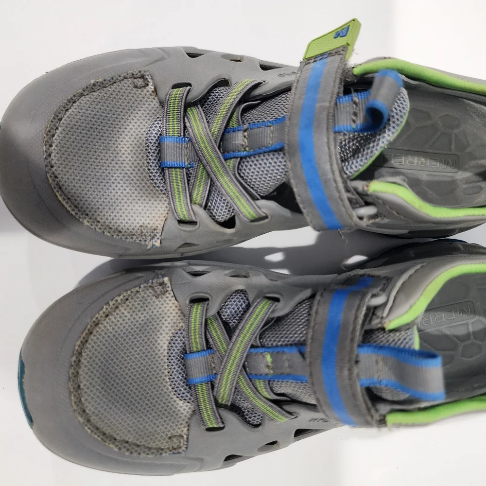 Big Kids 3M Merrell Hydro 2.0 Sandal Water Shoe Athletic Gray Hiking Bungee Cord